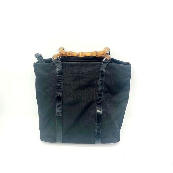 Gucci Canvas Leather Satchel Bag - Picture 3 of 9